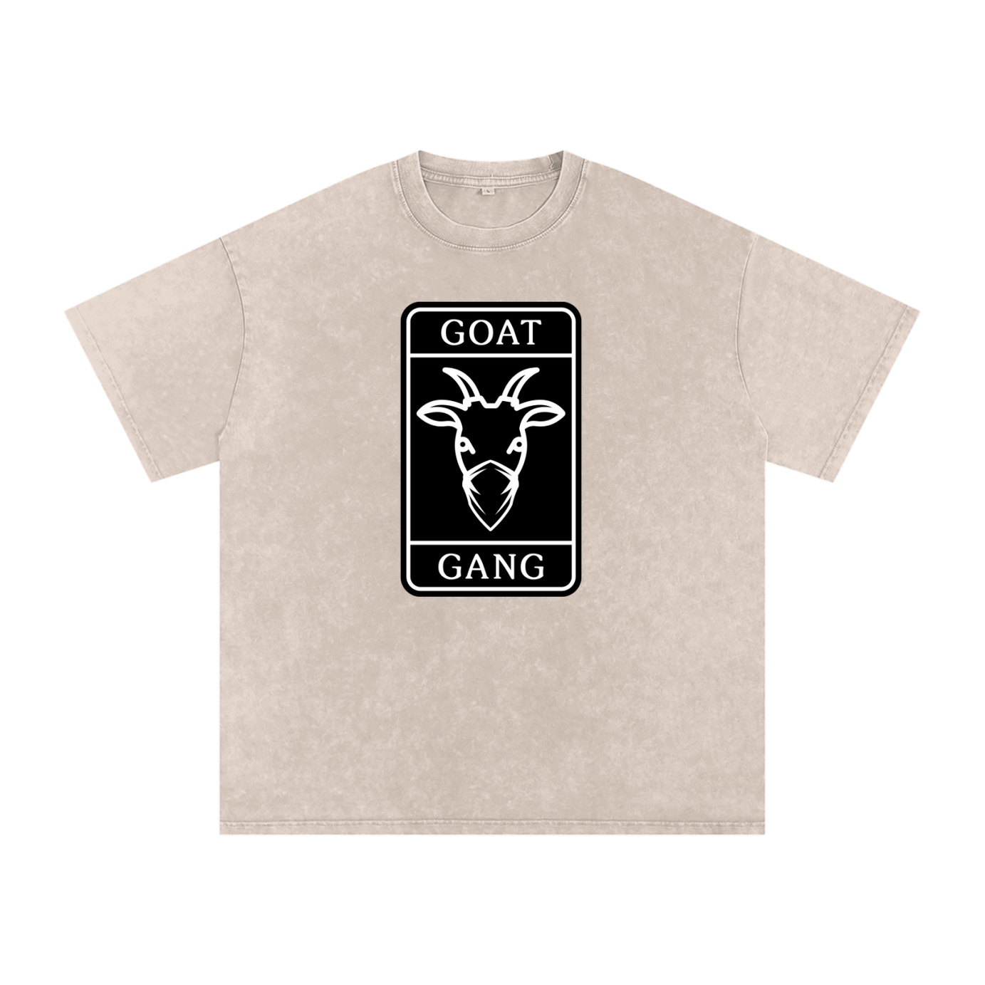 Goat Gang Apricot Cotton T-Shirt