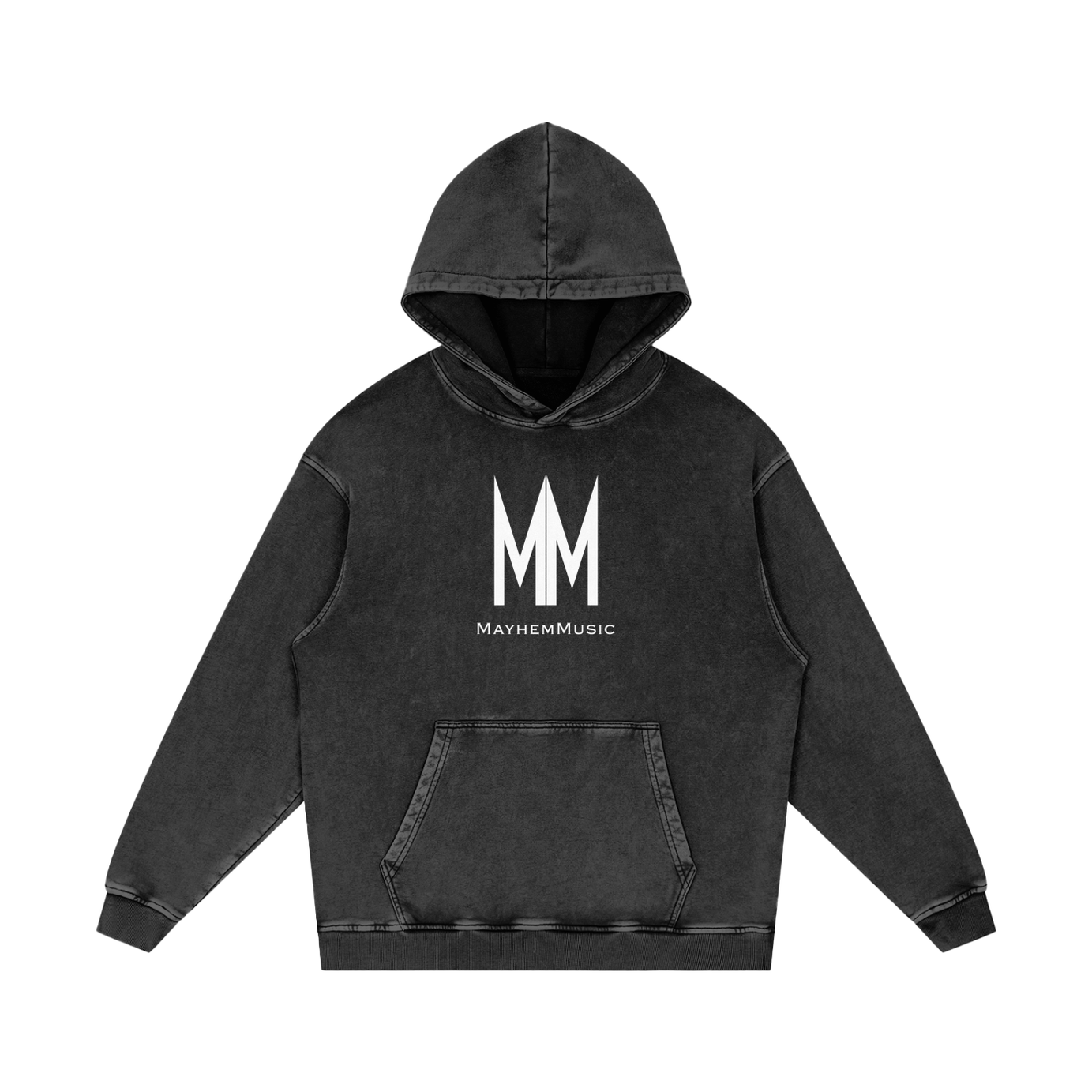 Mayhem Music Black Loose Cotton Hoodie