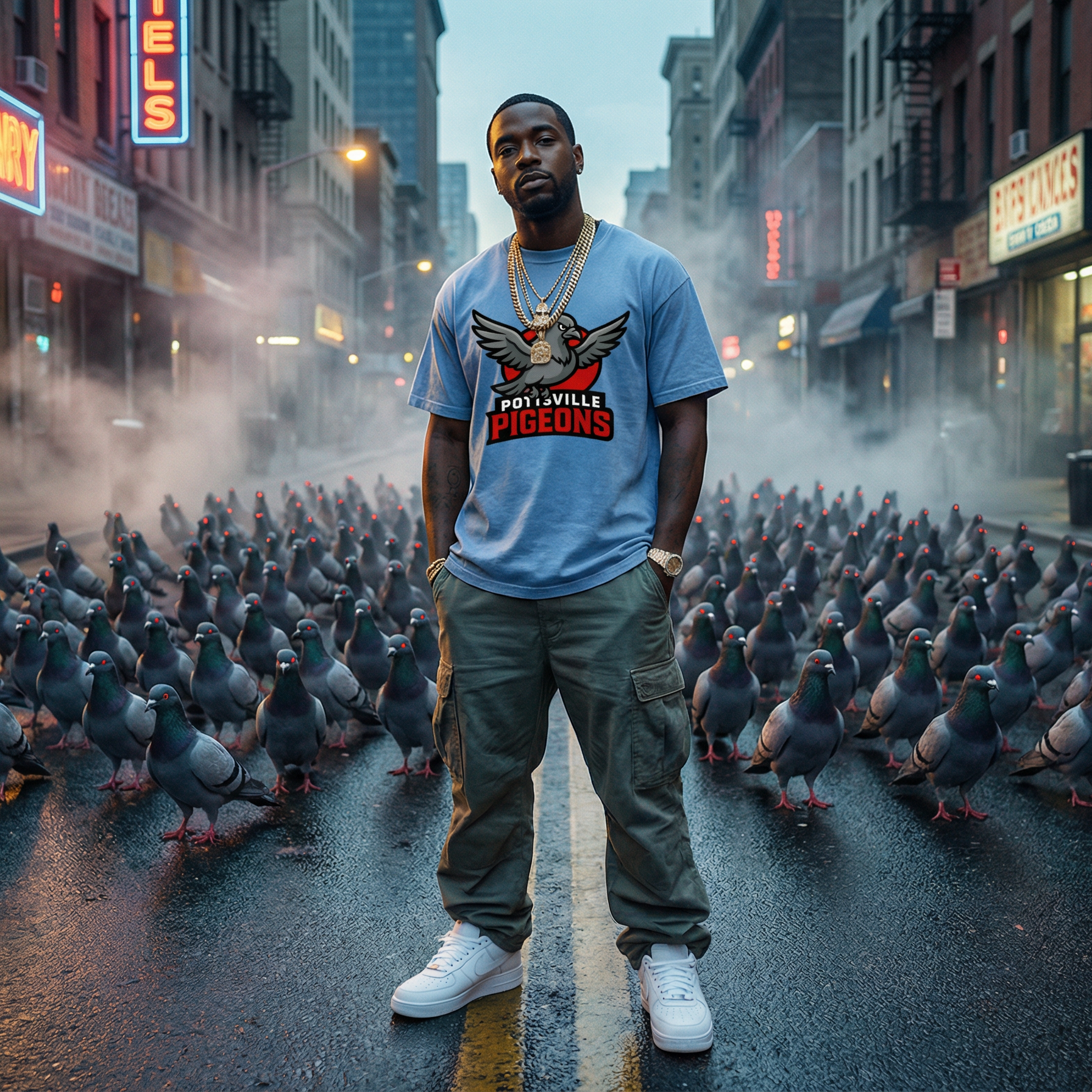 Pottsville Pigeon - Blue Edition Tee