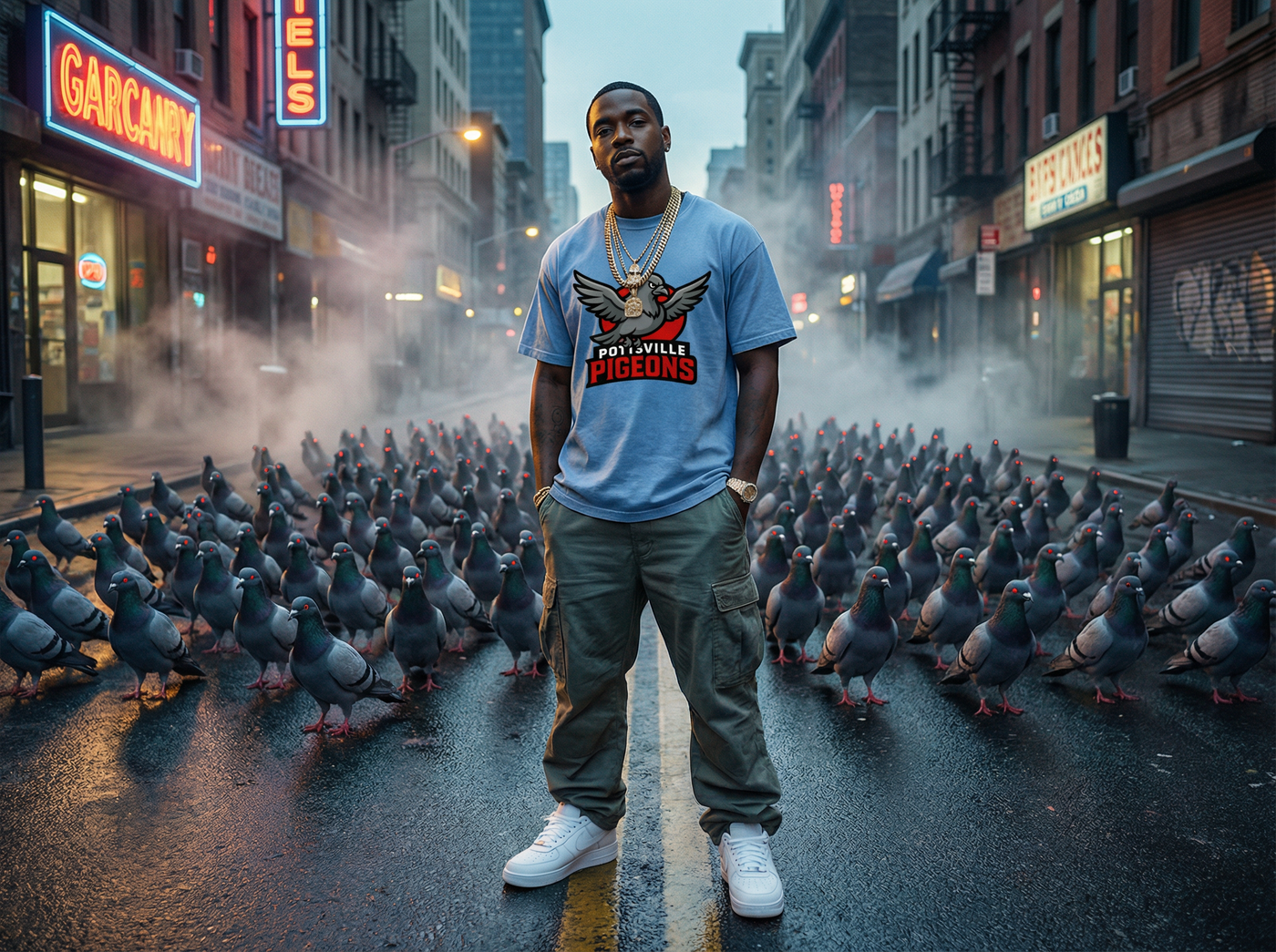 Pottsville Pigeon - Blue Edition Tee