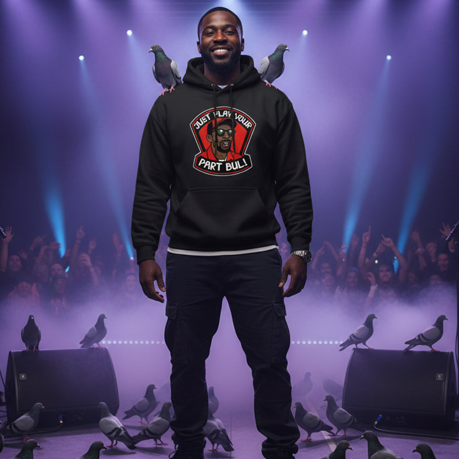 Pottsville Pigeon - Black Edition Fleeced Boxy Hoodie